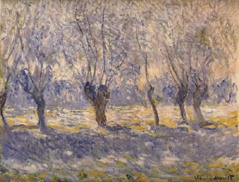 Willows in Haze,Giverny, Claude Monet
